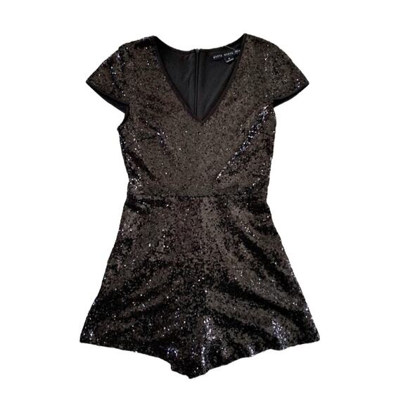 HyFve Black Sequin V-Neck Romper Swiftie Showgirl S - Picture 5 of 7